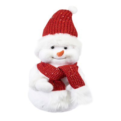 Snowman with Red Scarf