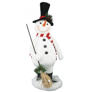 Snowman with Broom